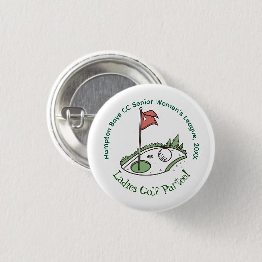 Ladys Golf League Celebration Button (Vorne & Hinten)