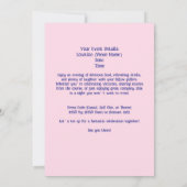 Ladys Golf League Celebration Cartoon Einladung (Rückseite)