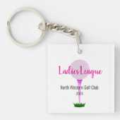 Ladys Golf League Custom Acrylic Schlüsselanhänger (Vorderseite)