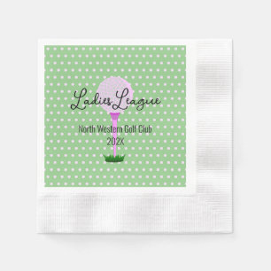 Ladys Golf League Golf Partys Cocktail Napkins Serviette