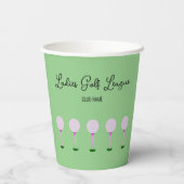 Ladys Golf League Paper Cup Pappbecher (Rückseite)