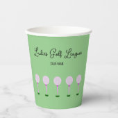 Ladys Golf League Paper Cup Pappbecher (Vorderseite)
