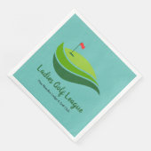 Ladys Golf League Party Dinner Napkin Serviette (Ecke)