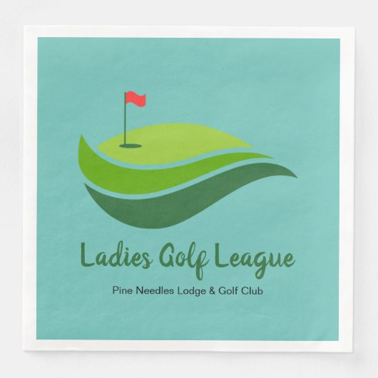 Ladys Golf League Party Dinner Napkin Serviette (Vorderseite)