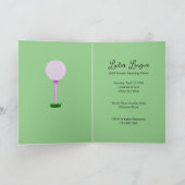 Ladys Golf League Party Einladung (Innenseite)