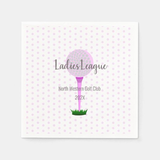 Ladys Golf League Party Napkin Serviette (Vorderseite)