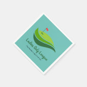Ladys Golf League Party Napkin Serviette (Ecke)
