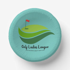 Ladys Golf League Party Paper Bowl Pappteller