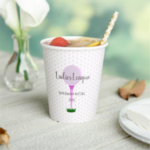 Ladys Golf League Party Paper Cup