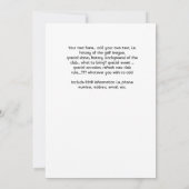 Ladys Golf League Party Paper Einladung (Rückseite)