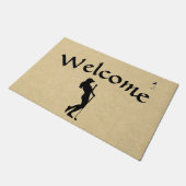 Ladys Golf Leather Look Fußmatte (Schrägansicht)