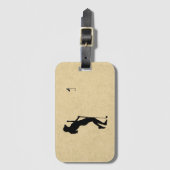 Ladys Golf Leather Look Gepäckanhänger (Vorderseite Vertikal)