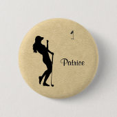 Ladys Golf Leather Look w Name Button (Vorderseite)