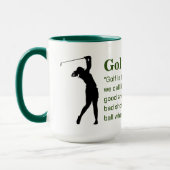 Ladys Golf Quote Tasse (Links)