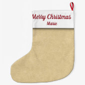 Ladys Golfer Großer Weihnachtsstrumpf (Rückseite)