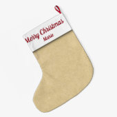 Ladys Golfer Großer Weihnachtsstrumpf (Rückseite (Hängend))