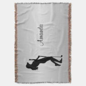 Ladys Golfer Silver Decke (Vorderseite Vertikal)