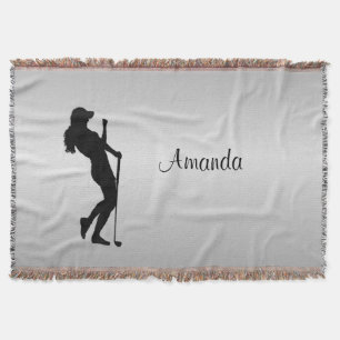 Ladys Golfer Silver Decke