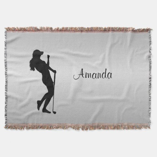 Ladys Golfer Silver Decke (Vorderseite)