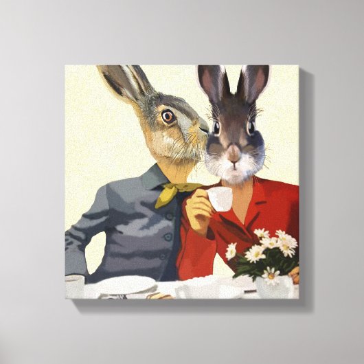 Ladys Gossiping Leinwanddruck (Vorderseite)