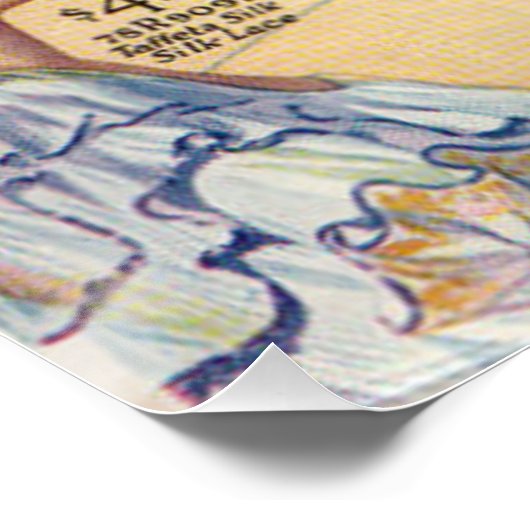 Ladys Hat Fashions Poster der 20er Jahre (Ecke)