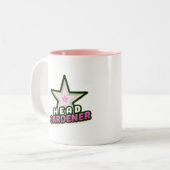 Ladys Head Gardener Coffee Tasse - Rosa (Vorderseite Links)