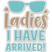 Ladys I are Arrived, Sonnenbrille, Sterne Aufkleber (Vorderseite)