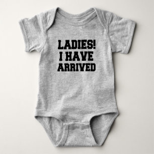 Ladys Ich bin angekommen, Baby Boom Rampe Strampler