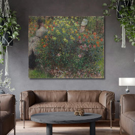 Ladys in Blume Monet 1875 Leinwanddruck