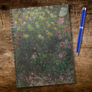 Ladys in Blume Monet 1875 Notizblock