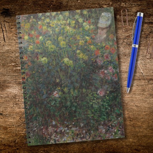 Ladys in Blume Monet 1875 Notizblock