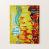 Ladys in einer surrealistischen Landschaft Puzzle (Vertikal)