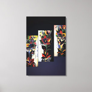 Ladys in Farben Leinwanddruck