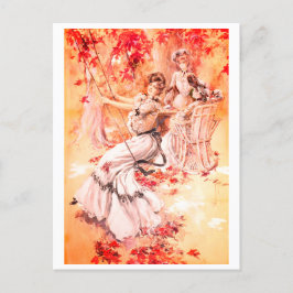 Ladys in Park Postkarte