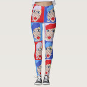 Ladys ın Pilbox Hat Design Leggings (Vorderseite)