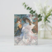 Ladys in Shade Abries von John Singer Sargent Postkarte (Stehend Vorderseite)