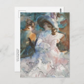 Ladys in Shade Abries von John Singer Sargent Postkarte (Vorne/Hinten)