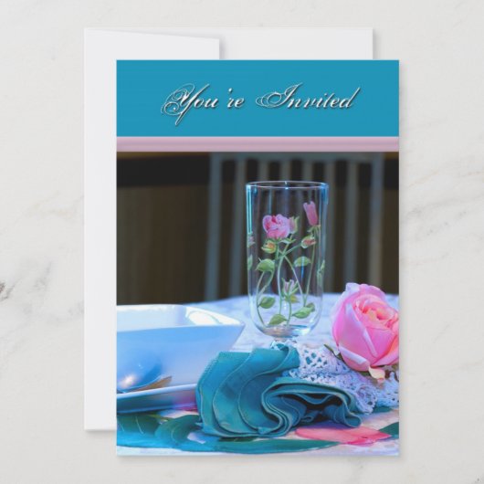 Ladys Invitation - Misc. Zweck - Mittagessen/Abend Einladung (Vorderseite)