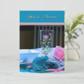 Ladys Invitation - Misc. Zweck - Mittagessen/Abend Einladung (Stehend Vorderseite)