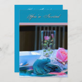 Ladys Invitation - Misc. Zweck - Mittagessen/Abend Einladung (Vorne/Hinten)