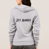 Ladys Just Married Hoodie (Rückseite)