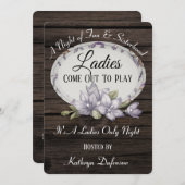 Ladys kommen auf "Ladys Night" Einladung (Vorne/Hinten)
