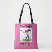 Ladys League Golf Tasche - Kundenname/Grafik (Vorderseite)