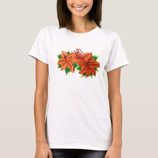 Ladys lis Blume band Shirt (Vorderseite)