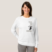 Ladys Long Sleeve Goats sind mein Shirt der Besess (Vorne ganz)