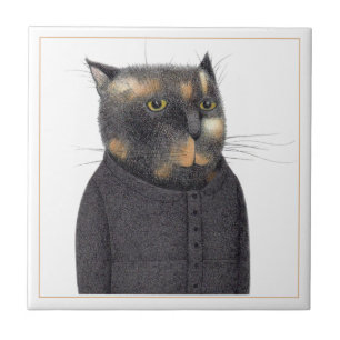 LADY'S MAID CAT 4.25" Square Keramik Tile Fliese