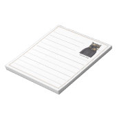 LADY'S MAID CAT 5.5x6 Notepad + Linien Notizblock (Rotiert)