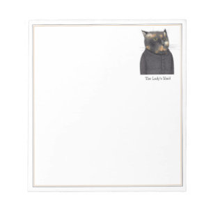 LADY'S MAID CAT 5.5x6 Notepad Notizblock