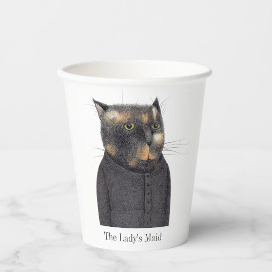 LADY'S MAID CAT Paper Cups Pappbecher (Vorderseite)