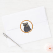 LADY'S MAID CAT Small Round Stickers (Umschlag)